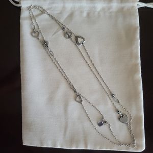 Retired James Avery heart necklace